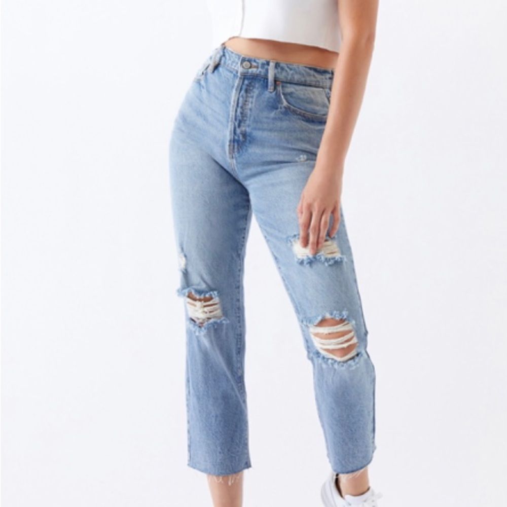 PacSun Light High Waisted Straight Leg Jeans